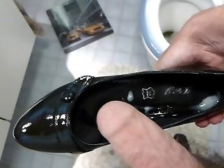 Jizz In Not Mommy-in-laws Black Patent High Heeled Boot