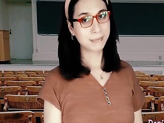 Sexy School Student Danithecutie Gets Her Facehole And Insides Pounded Hard For A 2nd Time By Her Abnormal Professor 7 Min