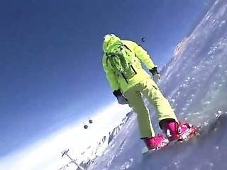 4k Public Jizz Flow On Mouth In Ski Lift Part 1, Two