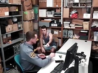 Hetero Perp Detained And Booty-fucked By Homosexual Lp Officer