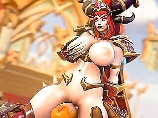 World Of Warcraft 3 Dimensional Toon Sweet Dolls Getting Fucked