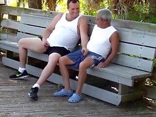 Older Faggots Have Fucky-fucky In Public Park 15