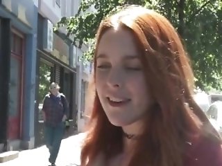 Gorgeous redhead teen girl Michelle banged real good