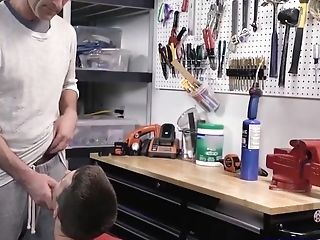 Stepparent Catches Twunk Playing With Implements And Fucks Him