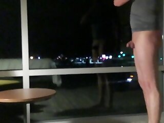 Experimenting In Front Of The Window At A Motel