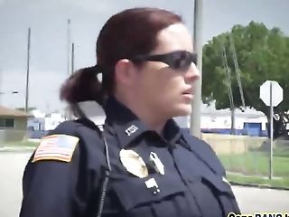 Black Stud Arrested Coerced Suck Off Rail Buxom Cops