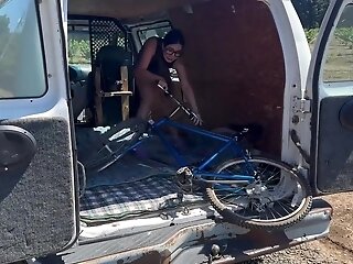 Bike Rail Ended With Hard Hookup With A Milky Stranger (asian Cougar Edition) - Rough Fuck-a-thon