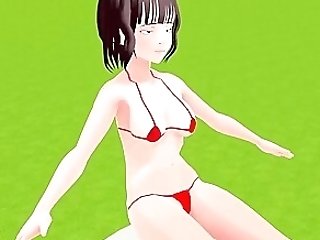 Toyota Nono Wearing A Mostly Naked Micro Swimsuit