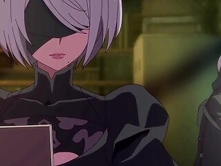 Nier Automata - 2b Is Impatient To Know What A Real Deep Internal Ejaculation Is
