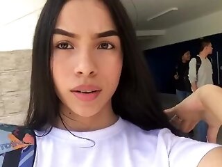 Mexican Dark-haired Wished Lovemaking So Much That She Determined To Masturbate Right In School.