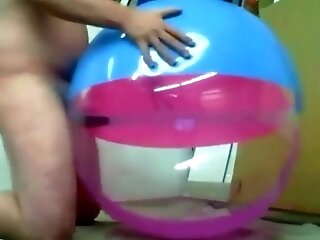 Teacher Plays With Inflatable Beach Ball Fucky-fucky Plaything