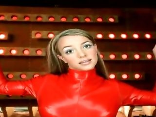 Britney Spears In Crimson Spandex