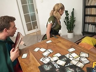 Cum Shots & Dragons Game With Amazon And Elf Warriors And Joy Threesome Act